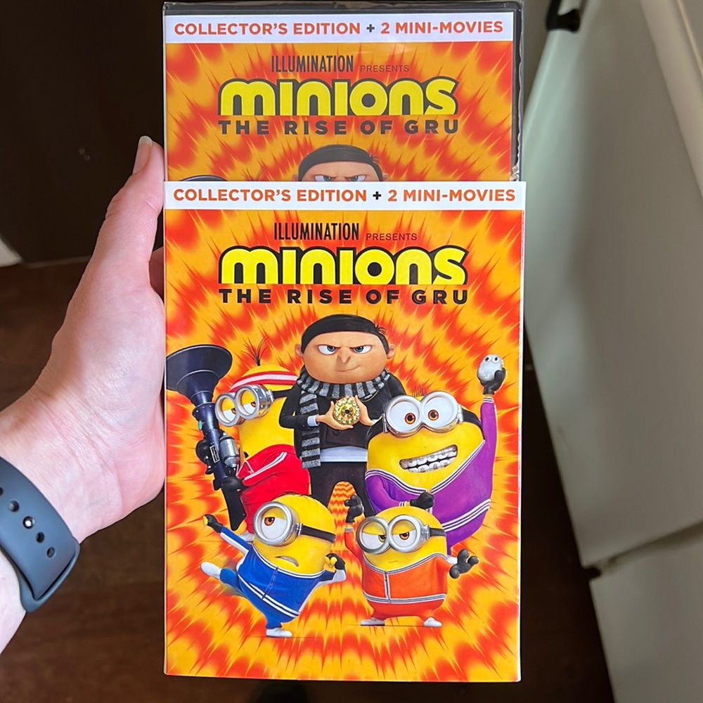 DVD—Minions: The Rise of Gru. Collector’s edition + two mini-movies. NEW.